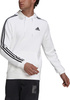 Bluza męska adidas Essentials Fleece 3-Stripes Hoodie biała GU2522
