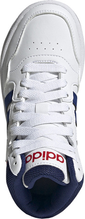 Buty dziecięce adidas Hoops Mid biało-niebieskie GZ9647
