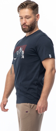 Męska Koszulka Z Krótkim Rękawem Rawal  black/white rozmiar L