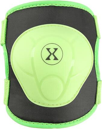 Zestaw ochraniaczy kolana łokcie nadgarstki na rolki deskorolkę hulajnogę Nils Extreme H704 zielony rozmiar L