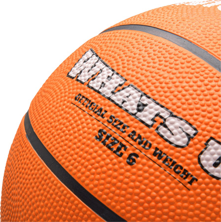 Piłka do koszykówki koszykowa Meteor What's Up pomarańczowa 16832