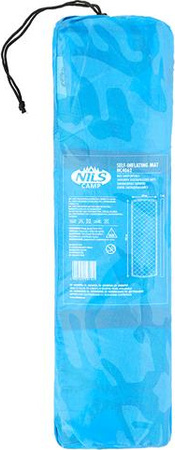 Mata samopompująca kempingowa turystyczna Nils Camp NC4062 niebieski 195x60x5 cm