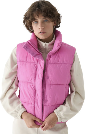 Kamizelka damska 4F F140 różowa 4FWAW24TVJAF140