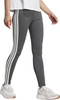 Legginsy damskie adidas Essentials 3-Stripes Cotton szare JZ3299