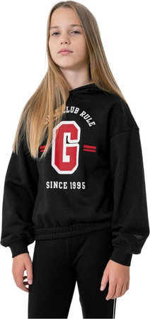 Bluza dla dziewczynki 4F czarna HJZ22 JBLD004 20S