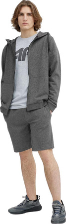 Spodenki męskie 4F M156 ciemny szary melanż 4FSS23TSHOM156 23M