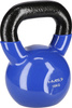 Kettlebell odważnik treningowy żeliwny pokryty winylem HMS KNV10 niebieski 10 kg