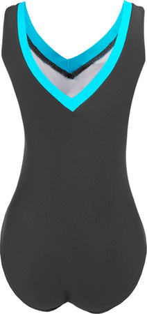 Kostium kąpielowy damski Crowell Angie kol.03 szaro-niebieski