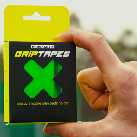 Opaski silikonowe do ochraniaczy piłkarskich Proskary zielone