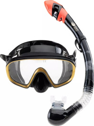 Zestaw do nurkowania maska   fajka Aquawave Teutida Set czarno-złoty
