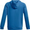 Bluza z kapturem kangurka męska Under Armour Rival Fleece Hoodie niebieska 1379757 406