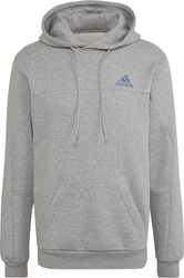 Bluza męska adidas Stadium Fleece Badge of Sport Hoodie szara HC5869