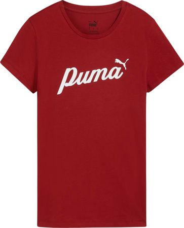 Koszulka damska Puma ESS Script czerwona 679315 13