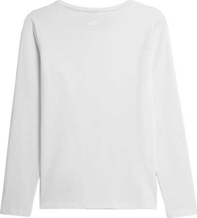 Koszulka damska Longsleeve 4F biała NOSH4 TSDL350 10S