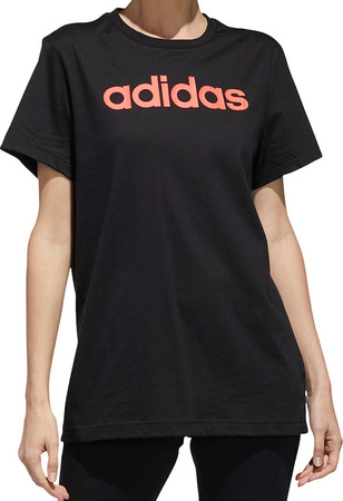 Koszulka damska adidas Essentials Linear Loose Tee czarna GL6333
