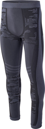 Męskie legginsy termoaktywne militarne Magnum Camo Bottom szare rozmiar M