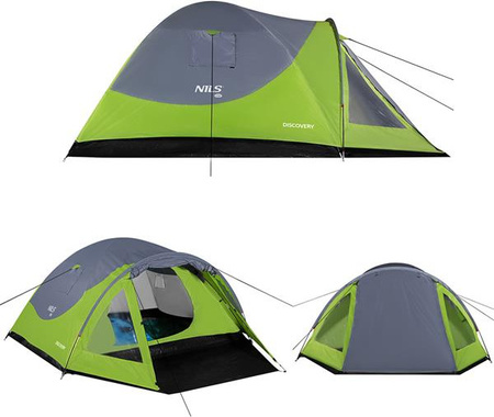 Namiot kempingowy discovery Nils camp nc6006 zielono-szary