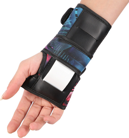 Zestaw ochraniaczy na kolana łokcie nadgarstki dla młodzieży na rolki deskorolkę hulajnogę Nils Extreme H734 białe rozmiar L