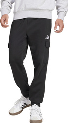 Spodnie męskie adidas Essentials Feelcozy Fleece Cargo czarne JE3820