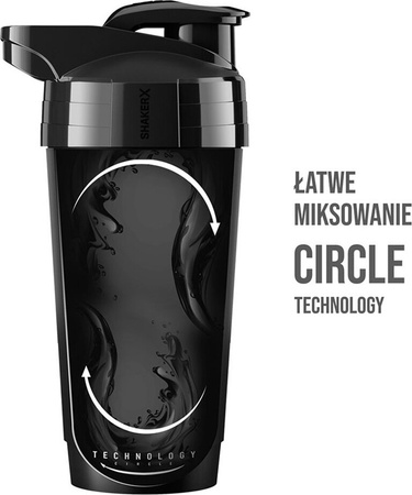 Bidon shaker NO10 600 ml czarny