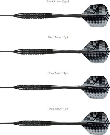 Rzutki Harrows BLACK ARROW Softip