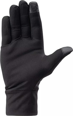 Rękawiczki do biegania IQ Siena odblaskowe czarne rozmiar S/M