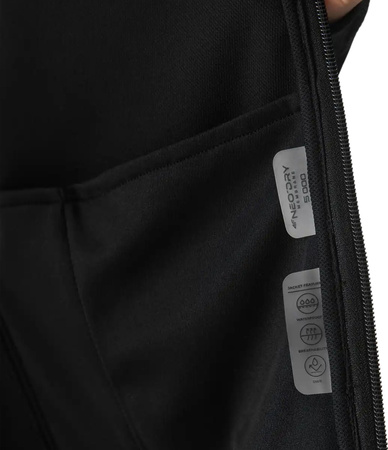 Kurtka męska softshell 4F M324 czarna 4FWSS25TSOFM324 20S