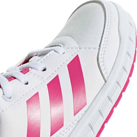 Buty dziecięce adidas AltaSport K biało różowe D96870