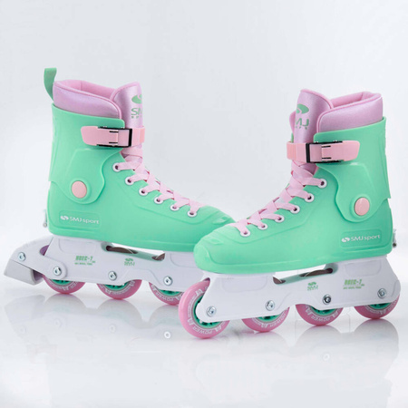 Łyżworolki rolki regulowane ABEC-7 koła 72mm SMJ UT700 RETRO