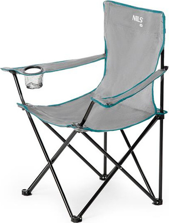 Krzesło turystyczne kempingowe składane Nils camp nc3044 szare