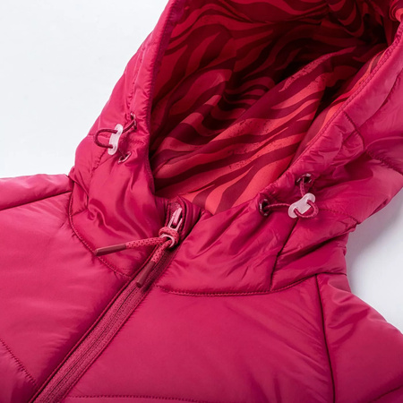 Dziecięca kurtka przejściowa z kapturem pikowana Bejo Fumio Jrg różowa rozmiar 152
