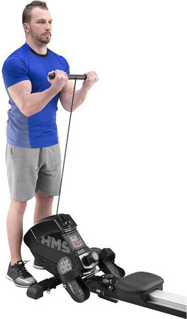 Wioślarz magnetyczny treningowy domowy HMS wymiary 195 x 58,5 x 49 cm