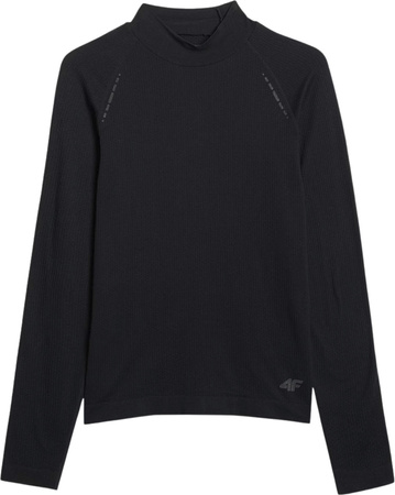 Koszulka męska longsleeve 4F M417 czarna 4FWAW25TFLOM417 20S