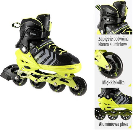 Łyżworolki rolki wrotki łyżwy hokejowe 4w1 Nils Extreme rozmiar L 39-43