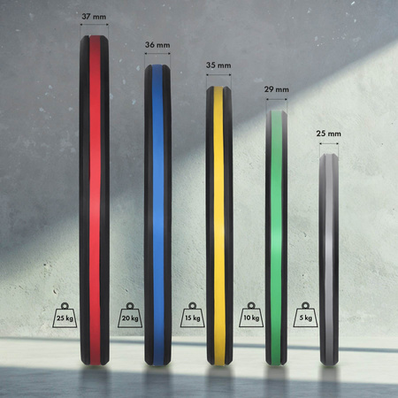 Talerz olimpijski ogumowany 2 x 20 kg HMS TOG20 2 x 20 kg