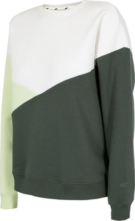 Bluza damska 4F biało-zielona H4L22 BLD013 22S