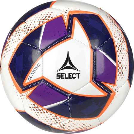 Piłka nożna Select Classic v24 biało-purpurowa 18522