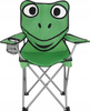 Krzesło dziecięce turystyczne składane na plaże Nils NC3007 frog