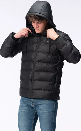 Męska kurtka zimowa puchowa pikowana z kapturem Hi-tec Diorro rozmiar XXL