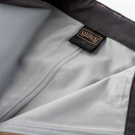 Męskie spodnie turystyczne techniczne wzmocnione militarne membrana 15000 mm Magnum Hardshell r M