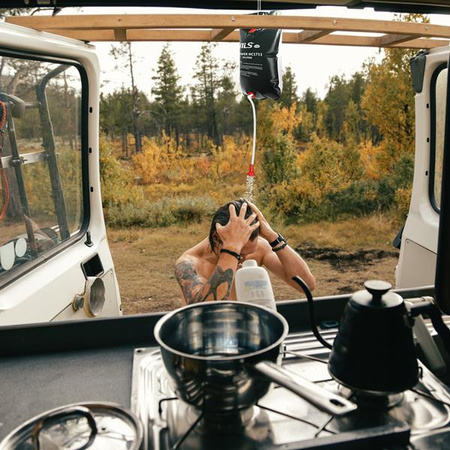 Prysznic turystyczny kempingowy przenośny Nils Camp NC1711 czarny 20L