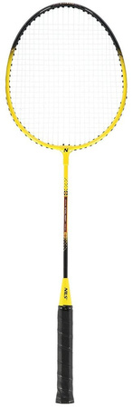 Zestaw rakiet do badmintona lotki z piór 3 sztuki siatka 600x60cm pokrowiec Nils NRZ262 aluminium