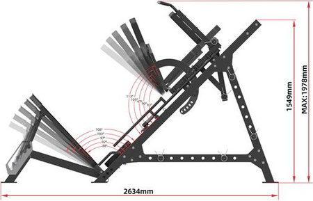Suwnica na nogi ławka z prasą do nóg sport HMS