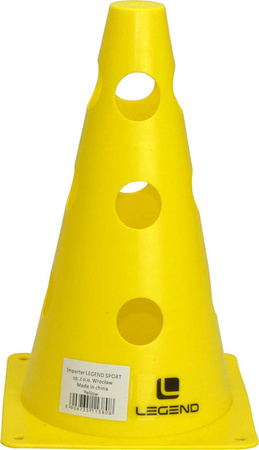 Pachołek Legend z otworami 23 cm żółty