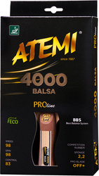 Rakietka do tenisa stołowego ping ponga New Atemi 4000 Pro Balsa concave