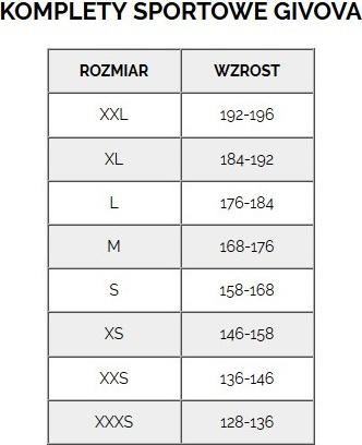 Dres treningowy piłkarski komplet bluza spodnie Givova Tuta Visa czarno-czerwony Sum TR018 1210