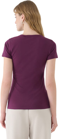 Koszulka damska 4F F1995 ciemny fiolet 4FWSS25TTSHF1995 50S