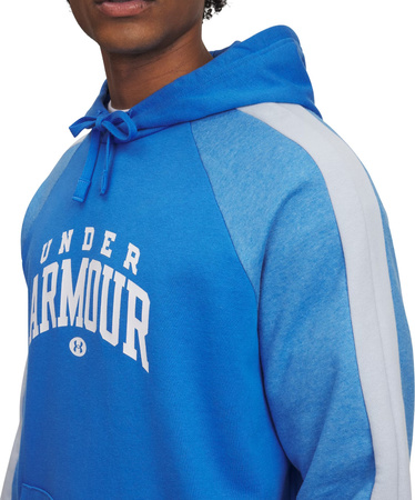 Bluza męska Under Armour Rival Fleece Colorblock Hoodie niebieska 6003958 402