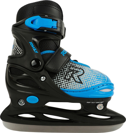 Łyżwy Roces Jokey Ice X czarno-niebieskie 450745 001