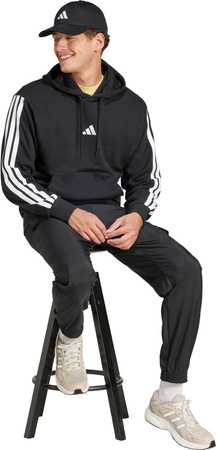 Bluza męska adidas Essentials 3-Stripes French Terry czarna JD1874